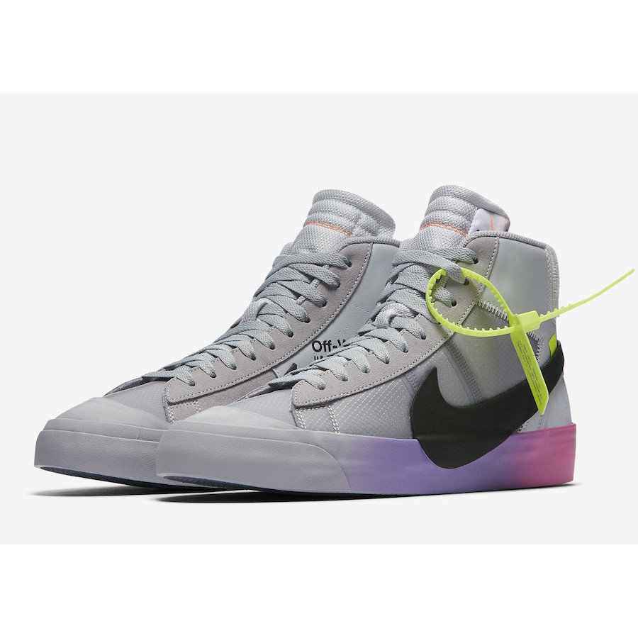 Sepatu Nike Blazer Mid X Off White Queen Rainbow Sneakers