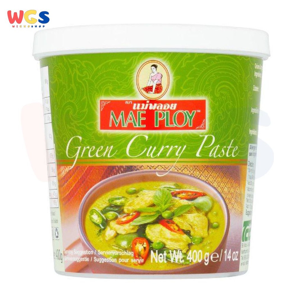 Jual Mae Ploy Thai Green Curry Paste 400 gr - Bumbu Kari Hijau | Shopee ...