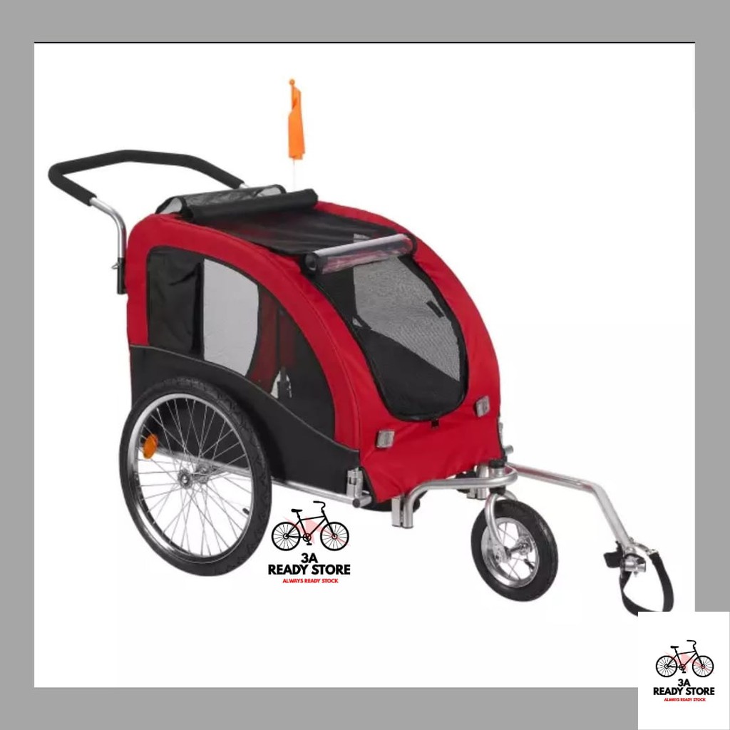 Jual Trailer Pet Bike Trailer 2 in 1 LARGE size max. 40 kg