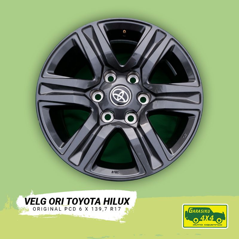 Jual VELG HILUX REVO ROCCO ORI TOYOTA 6 X 139,7 R17 7,5