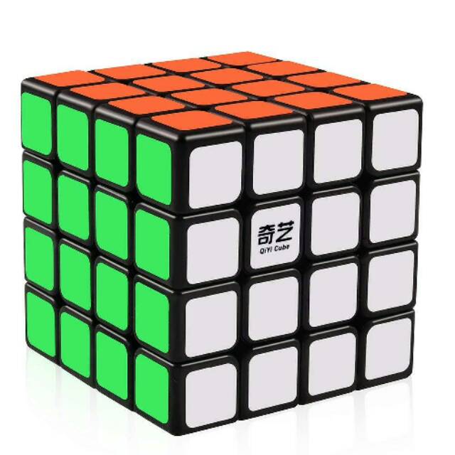 Jual Rubik 4x4 Qiyi Qiyuan Speed Cube 4x4x4 Black Base Shopee