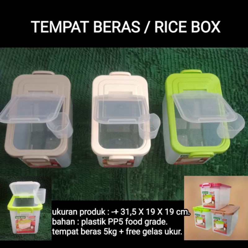 Jual rice box / tempat beras 5 liter | Shopee Indonesia