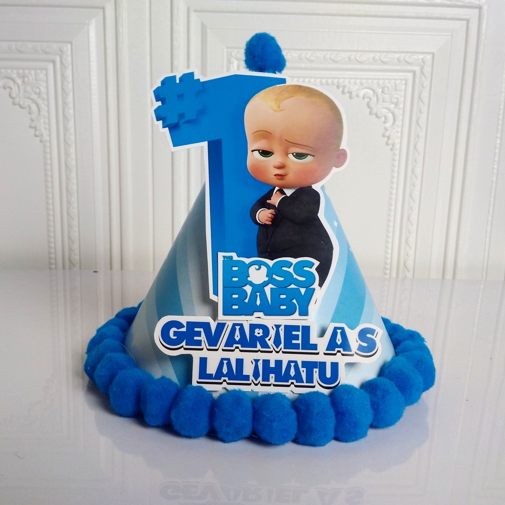 Jual topi spesial baby boss / topi custom baby boss / topi ultah ...