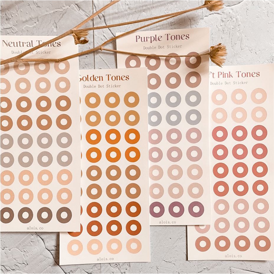 Jual DOUBLE DOT STICKER AESTHETIC | Shopee Indonesia