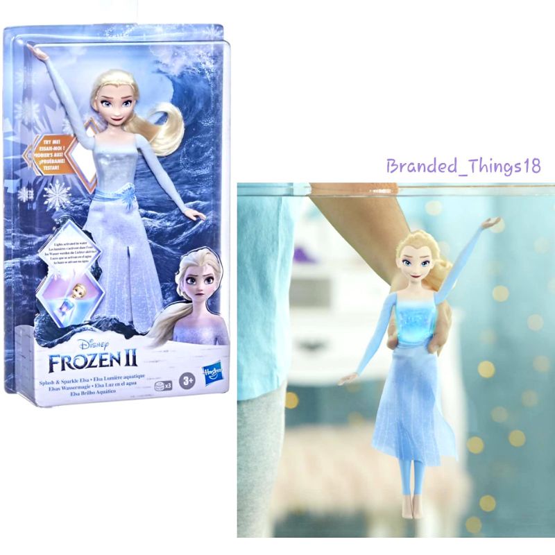 Jual Elsa Splash And Sparkle Frozen 2 Doll Original Hasbro Light Inside ...