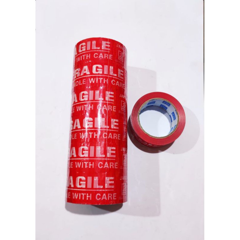 Jual LAKBAN FRAGILE 2 INCH GLO TAPE 90 YARD | Shopee Indonesia