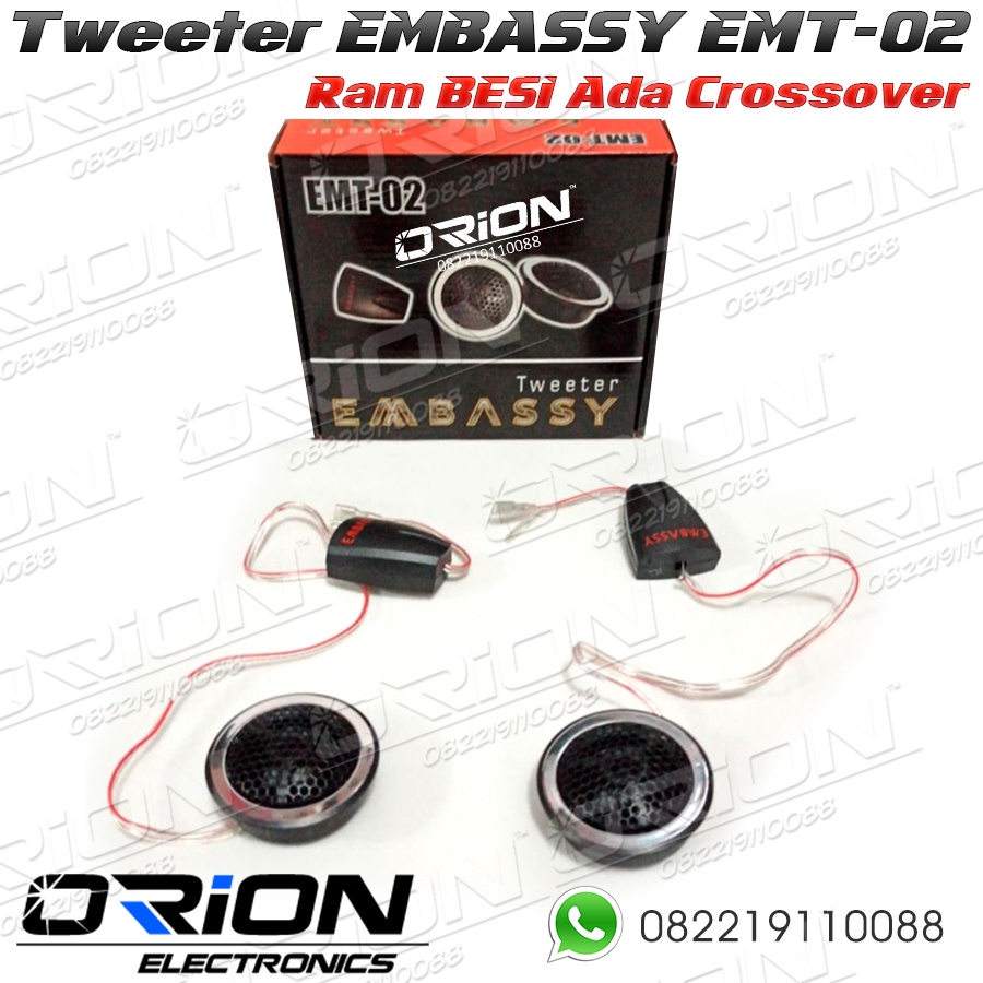 Jual Tweeter Embassy EMT-02 Tweeter Mobil PREMIUM Ram BESI | Shopee ...
