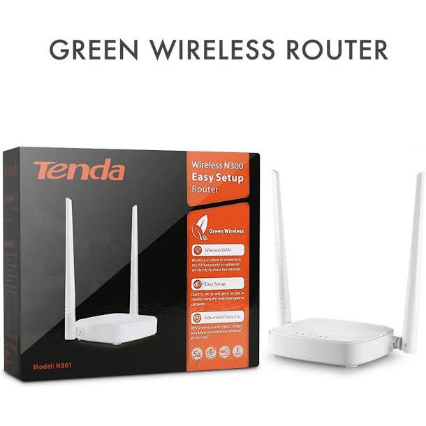 Jual TENDA N301 Router Wireless 300Mbps Easy Setup Router modem ...