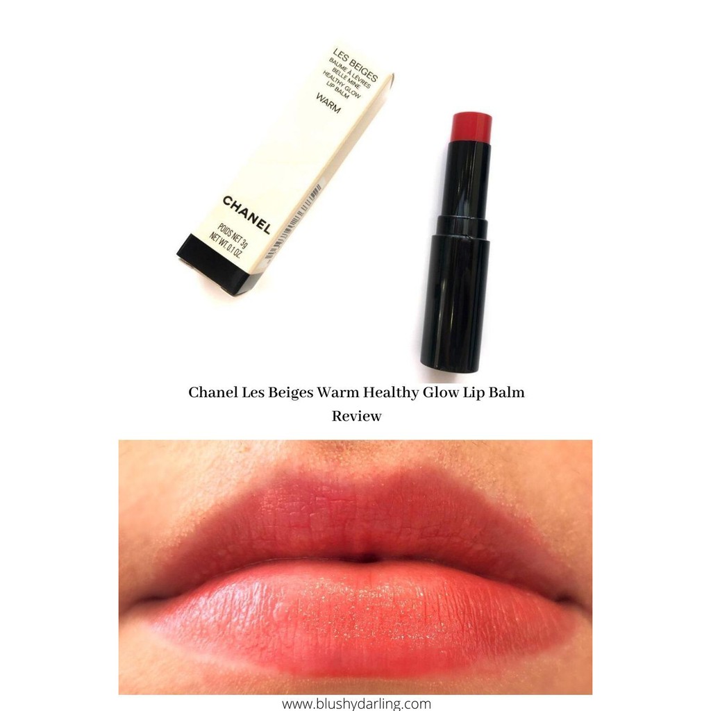 Chanel Les Beiges Lip Balm Care Healthy Glow Tint Color Hydrate Pelembab  Bibir Premium Merah Branded Original