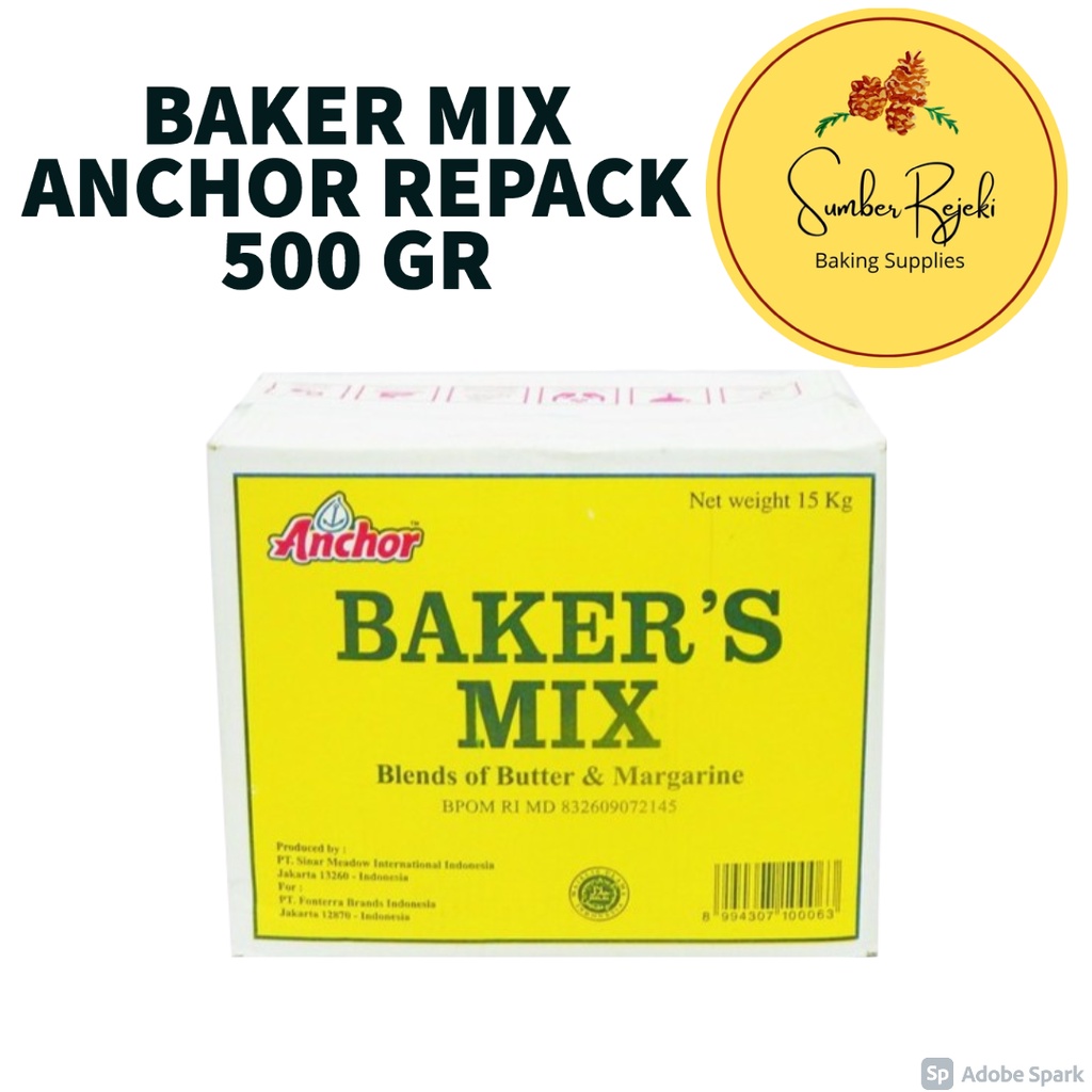 Jual Anchor Baker's Mix Butter Blend Margarine Bakers Mix Margarin
