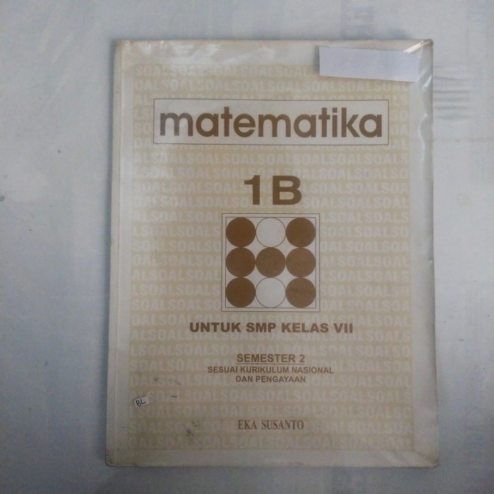 Jual BUKU MATEMATIKA 1B UNTUK SMP KELAS 7 SEMESTER 2 | Shopee Indonesia