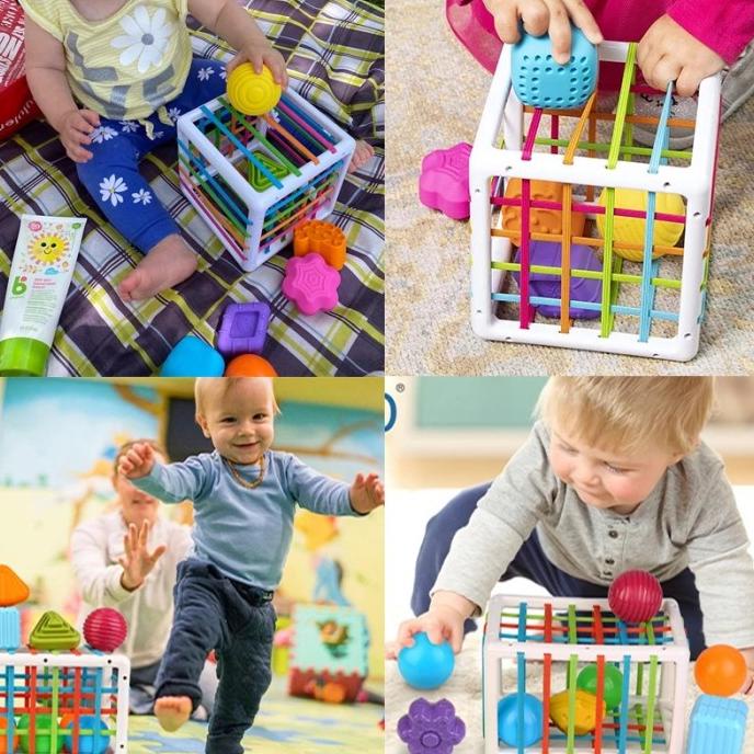 Jual AG BABY SHAPE SORTING TOUCH TOY / MOTOR SKILL TACTILE TOYS / INNYBIN GHG47964J Shopee