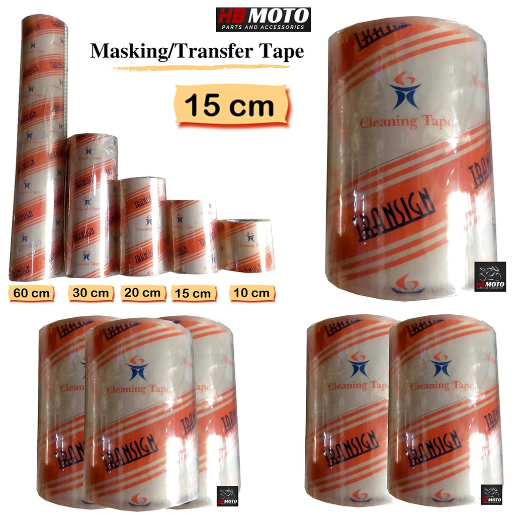 Jual Masking Tape Transign 15 CM / Transfer Tape Cutting Sticker