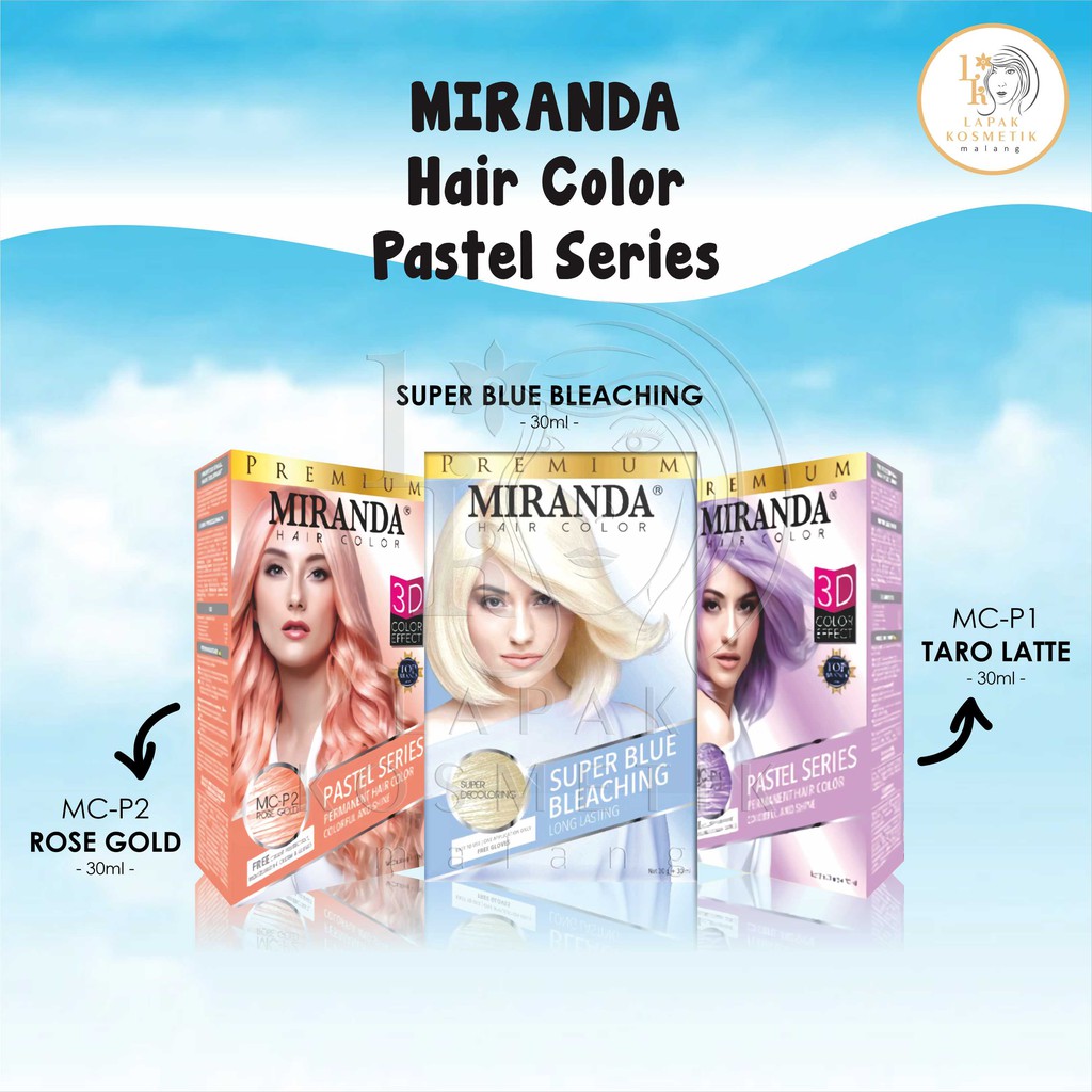 Jual Miranda Hair Color Pastel Series | Semir Rambut Miranda | Shopee ...