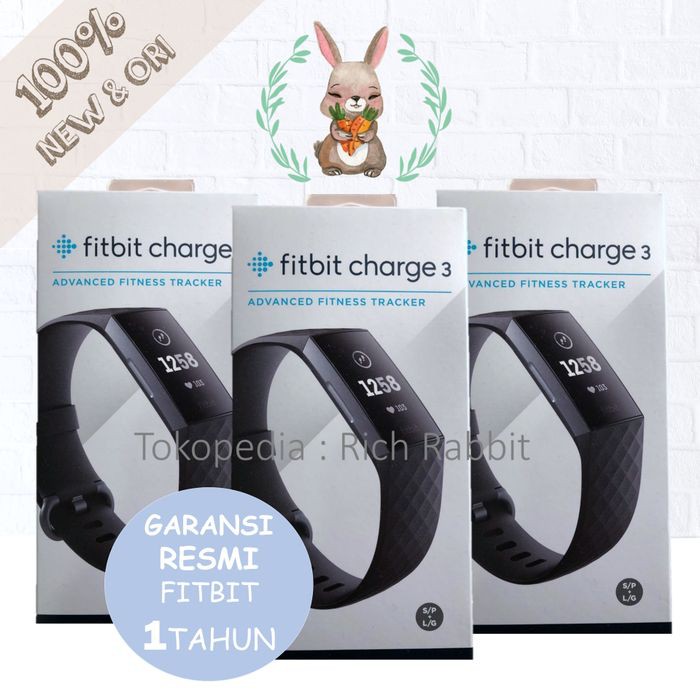 Jual MURAH ! Fitbit Charge 3 Fitness Activity Tracker Smartwatch Fit ...