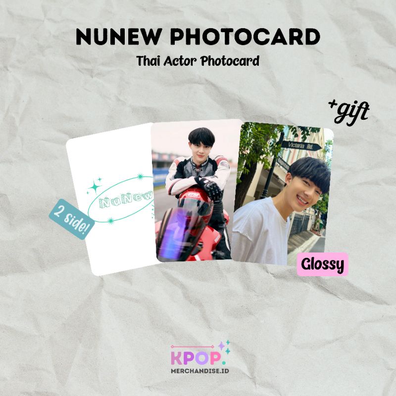 Jual Nunew Chawarin Photocard Thai Actor Raikantopeni Cutie Pie Series