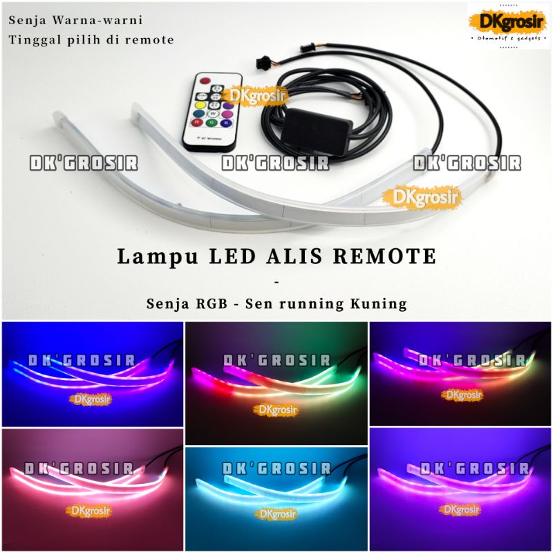 Jual Buah Sepasang Lampu Led Drl Lampu Alis Slim Remote Cm Senja