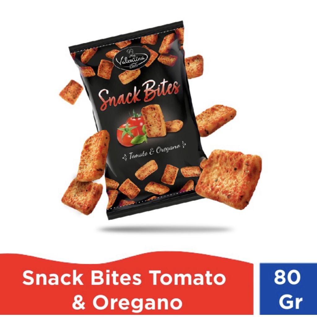 Jual Valentina Snack Bites tomato & Oregano 80 Gr Shopee Indonesia