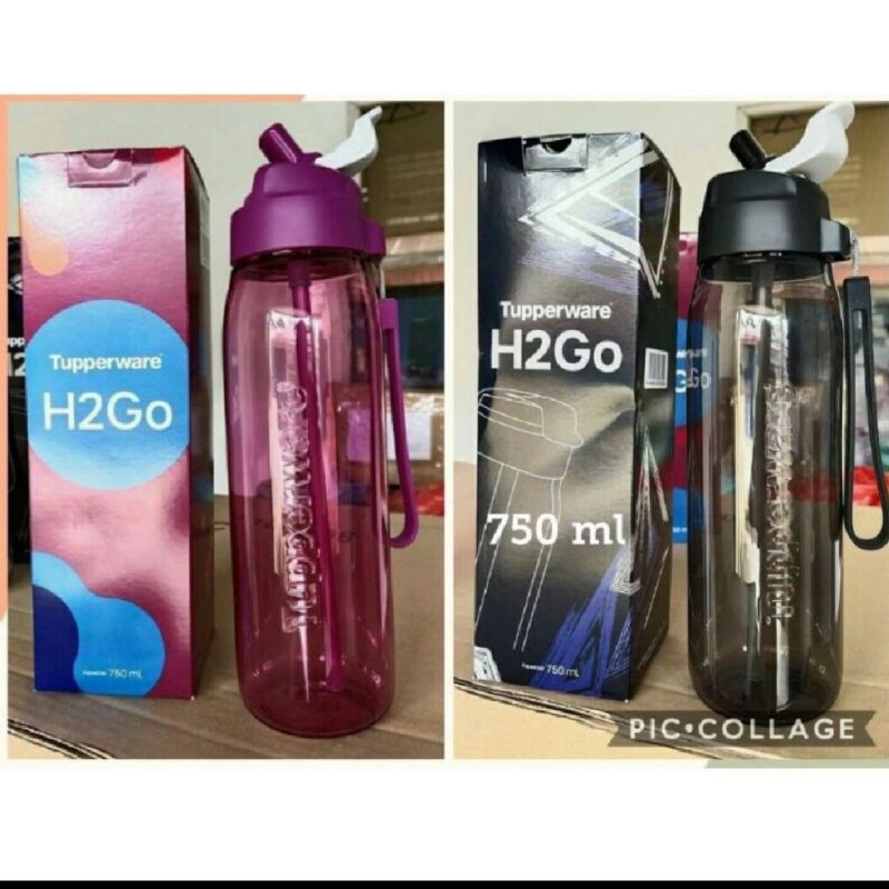 Jual Botol Minum Tupperware H2go 750ml 1 Pcs Shopee Indonesia 4474