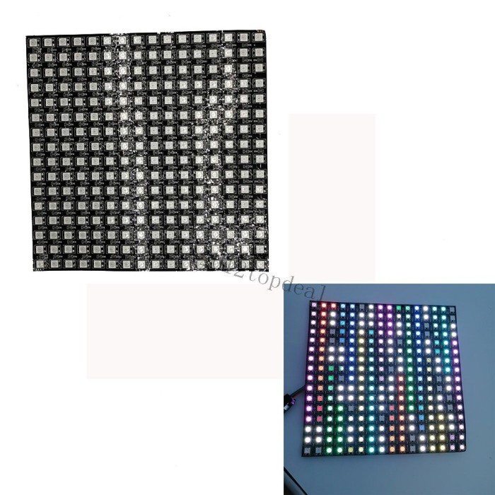 Jual WS2812B 16x16 Matrix 5V 256 Bit LEDS Flexible Panel LED RGB Ws2812 ...