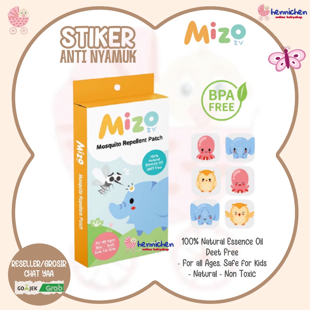 Jual Mizo by Nokito stiker anti nyamuk/penangkal/usir/sticker nyamuk ...