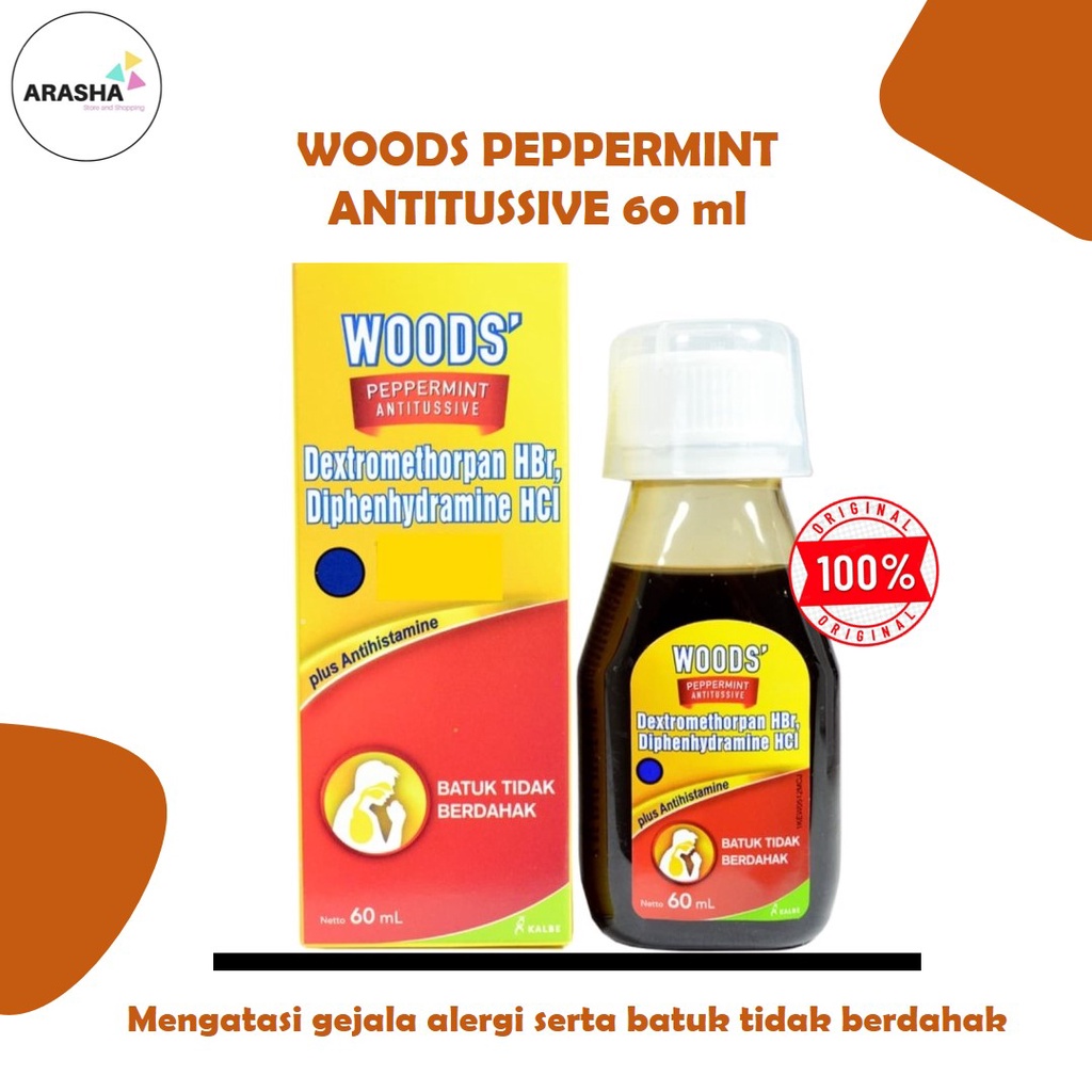 Jual Woods Peppermint Antitussive Obat Batuk Tidak Berdahak Batuk