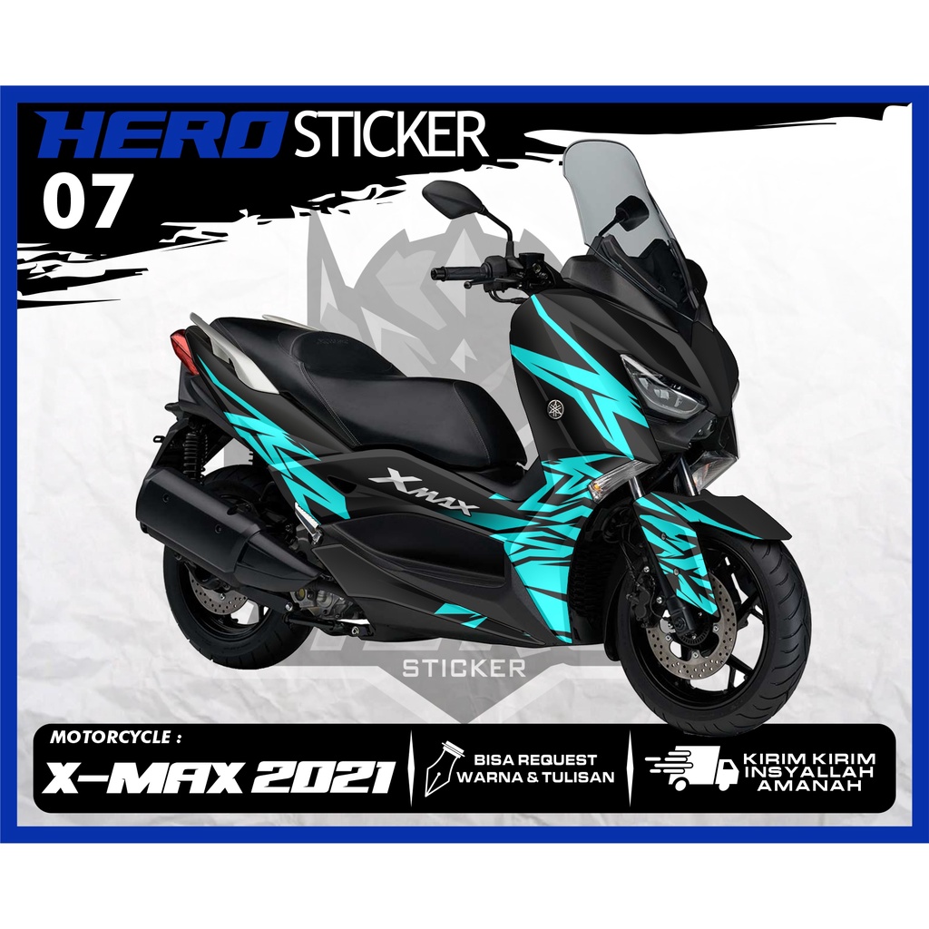 Jual Decal xmax 250 - decal Yamaha xmax 250 customTECHNO Custom 07 ...