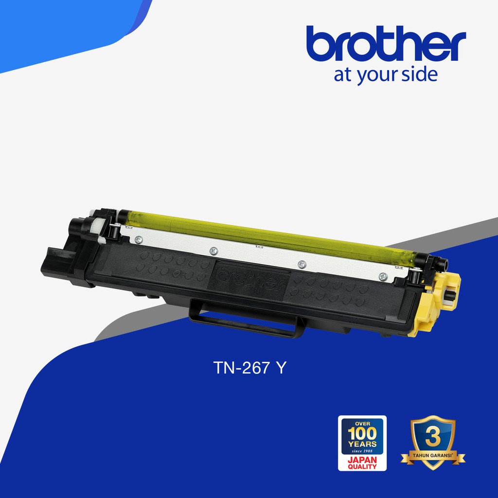 Toner Brother Original TN267 Yellow for DCP-L3551CDW, MFC-3735CDN, dll - Original Resmi