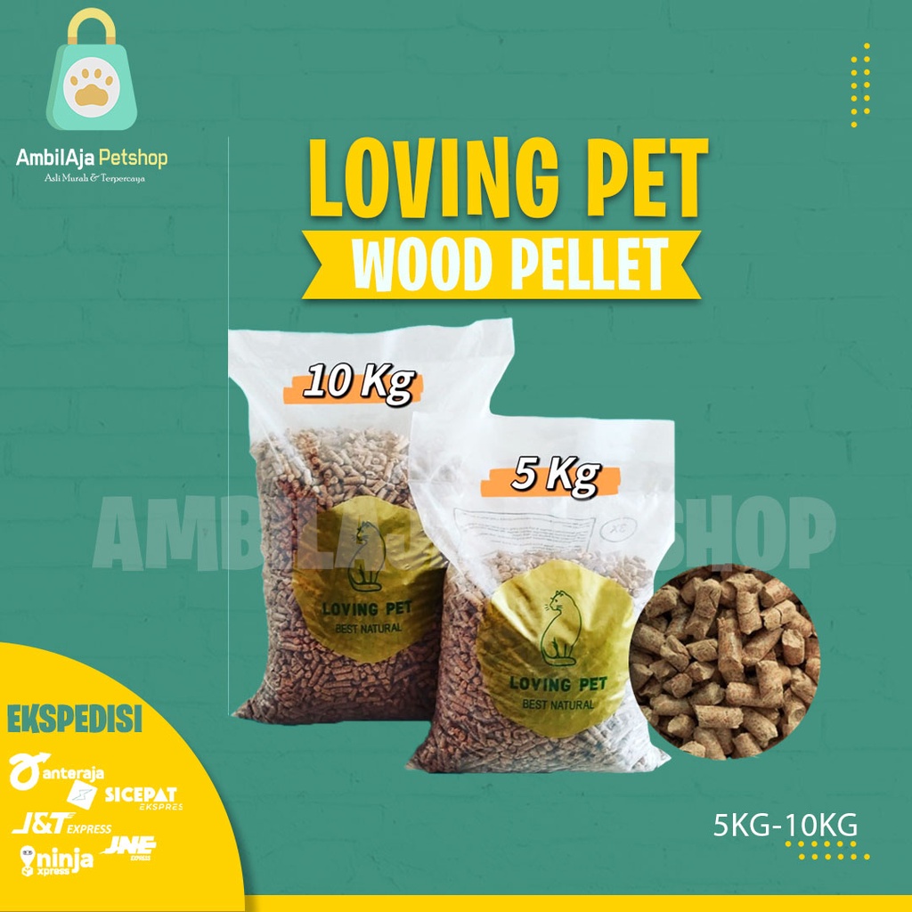 Jual Wood Pellet / Pelet Kayu / Alas Kandang Kucing Kelinci Loving Pet ...