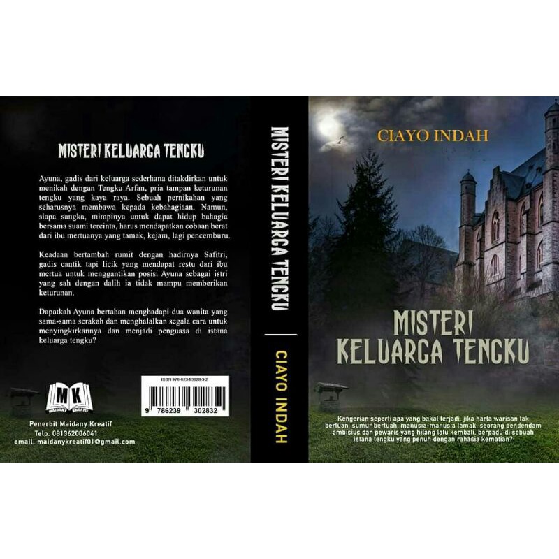 Jual Novel Misteri Keluarga Tengku Ciayo Indah Horor Misteri