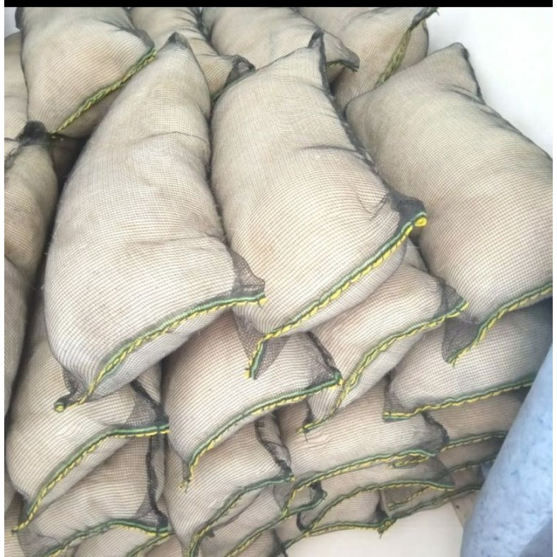 Jual jaring nelayan media filter kolam ikan koi kemasan mini 100gram