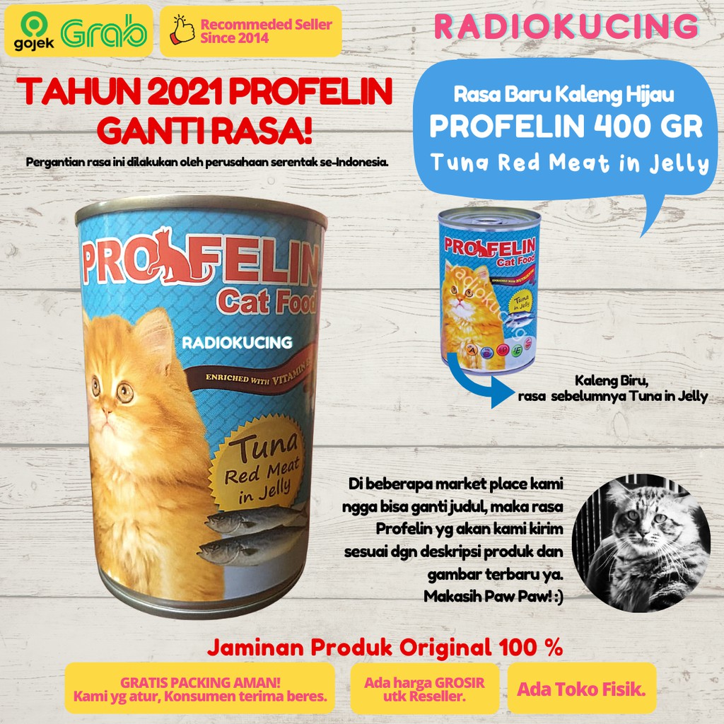 Jual Biru Profelin Tuna Red Meat In Jelly Gr Wet Food Kaleng Cat