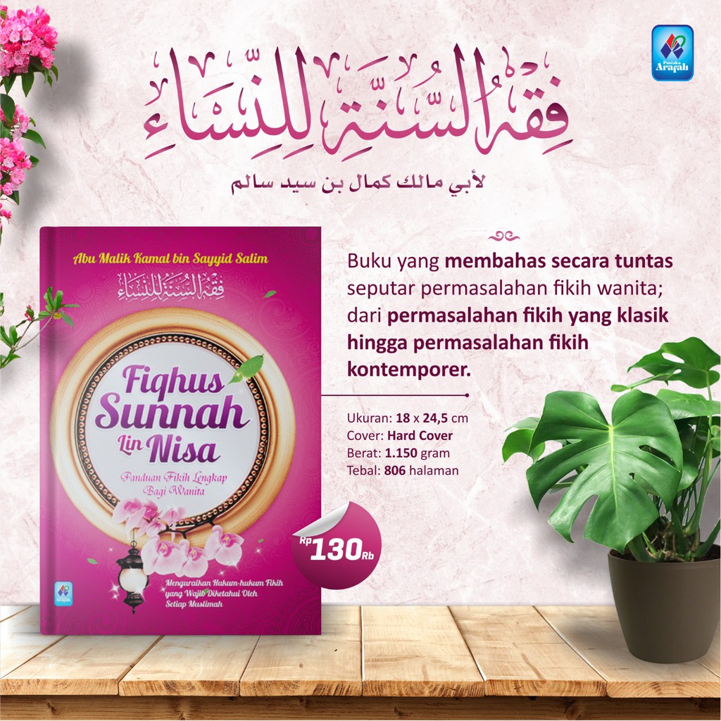 Jual Fiqhus Sunnah Lin Nisa Hard Cover Pustaka Arafah Fikih Wanita