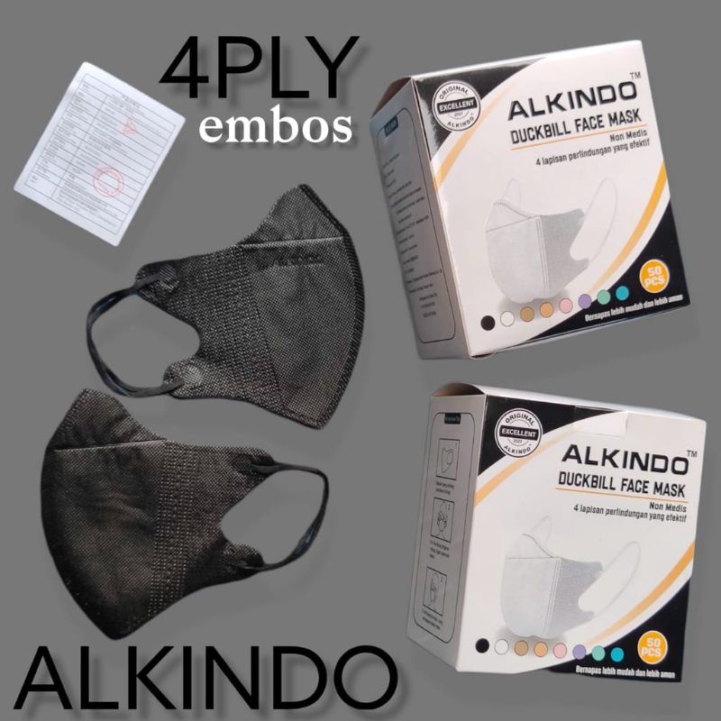 Jual Masker Duckbill Alkindo || 1 Box Isi 50pcs // Db Alkindo | Shopee ...