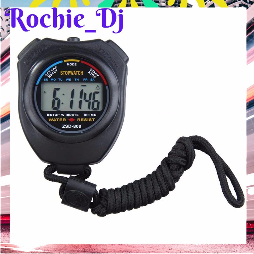 Jual STOPWATCH PROFESIONAL LCD DENGAN STRAP ZSD808 Shopee Indonesia