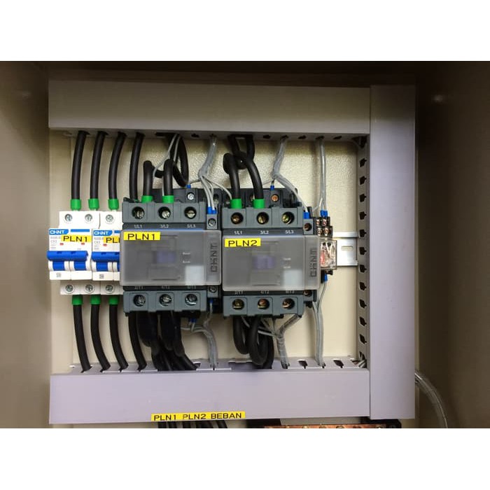 Jual Panel Kontrol ATS PLN Inverter 63 A dengan Volt & Watt Meter ...