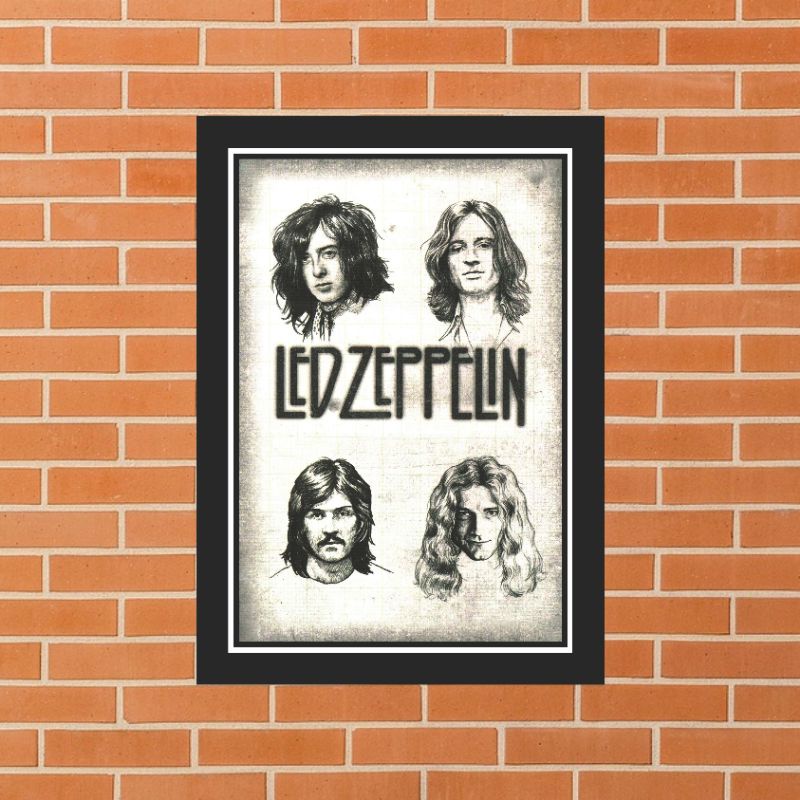 Jual Hiasan Dinding Frame / Bingkai Poster LED ZEPPELIN A4 P70 | Shopee ...