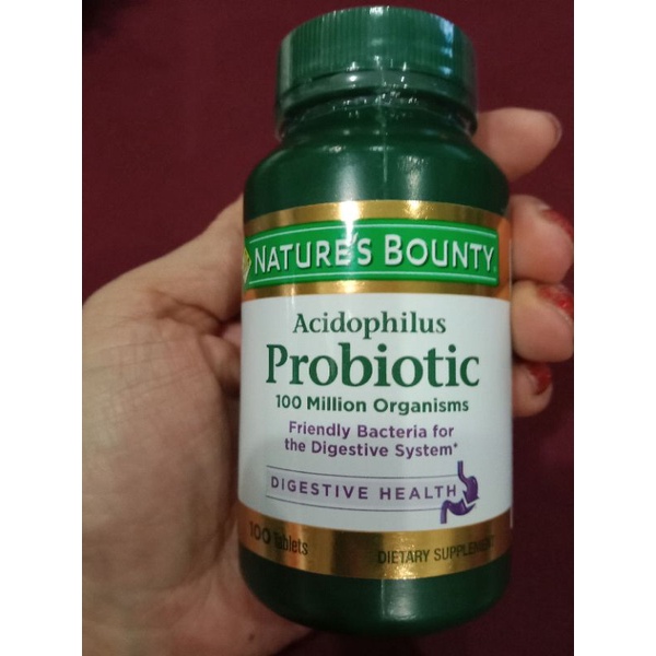 Jual natures bounty acidophilus probiotic 100 million organisms 100