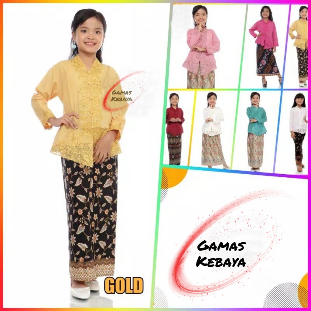 Jual KEBAYA ANAK MODERN/KEBAYA ENCIM ANAK 612 TAHUN / KEBAYA PAUD TK