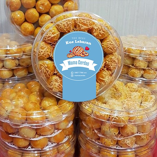 Jual Cetak Label Stiker Box Kue MURAH (Isi 50 pcs) | Shopee Indonesia