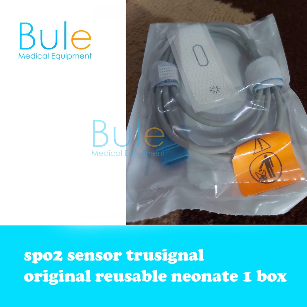 Jual spo2 sensor trusignal original reusible neonate 1 box | Shopee ...