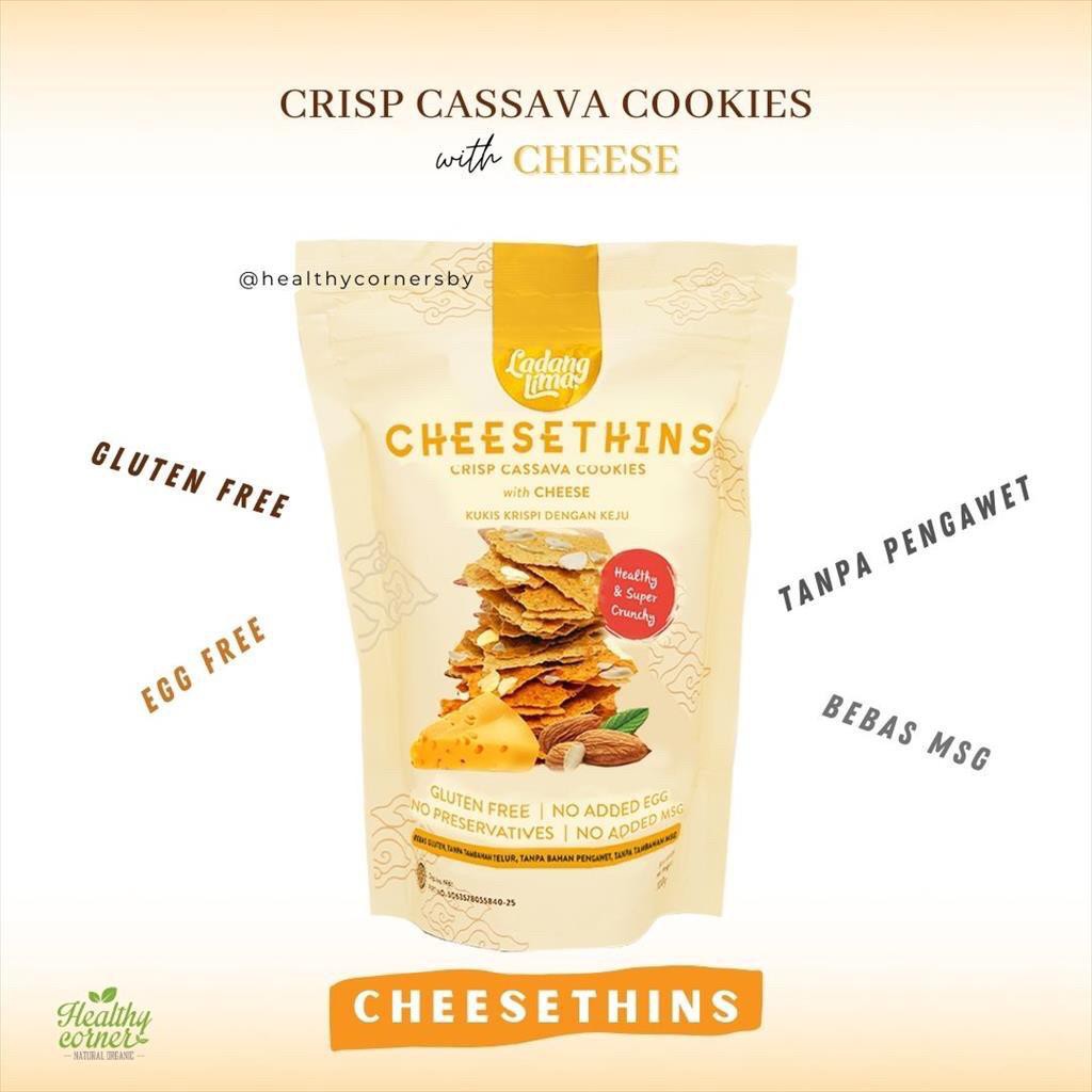 Jual Ladang Lima Gluten Free CHEESETHINS Healthy Cookies Kue Sehat 80