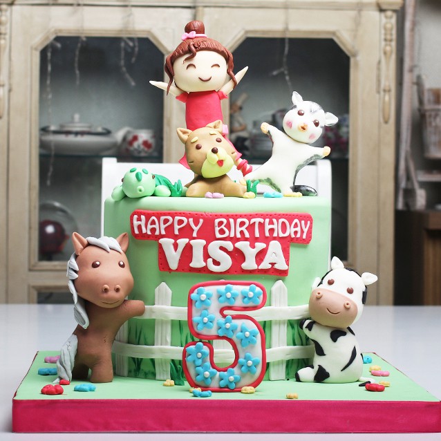 Jual Kue Ulang Tahun model Pet Animals diameter 20 cm / MHN BACA ...