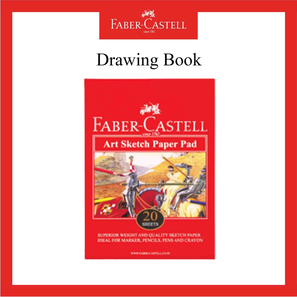 Buku Gambar Faber Castell Drawing Book Ukuran A5 Isi 20 Lembar