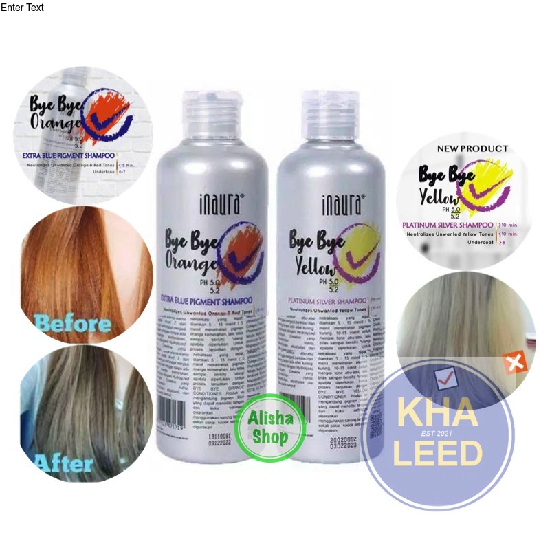 Jual INAURA Bye Bye ORANGE | YELLOW Shampoo 250 mL | Shopee Indonesia