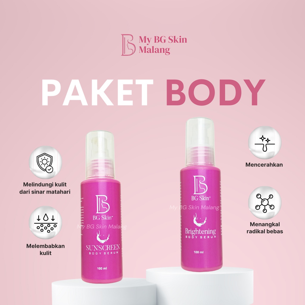 Jual BG Skin Paket Body Brightening Serum Perlindungan Lengkap Badan ...