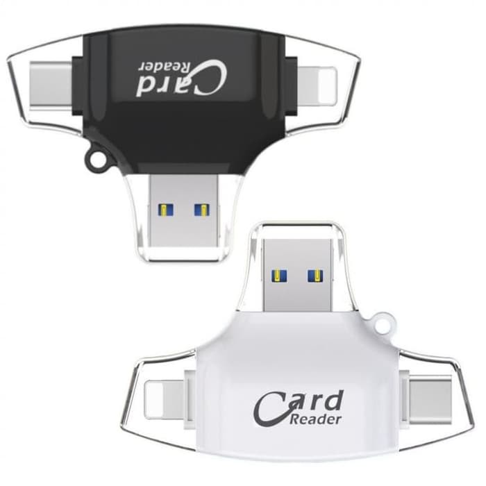 Jual iDragon R012 4 in 1 OTG Card Reader Converter for Mobile Phone ...