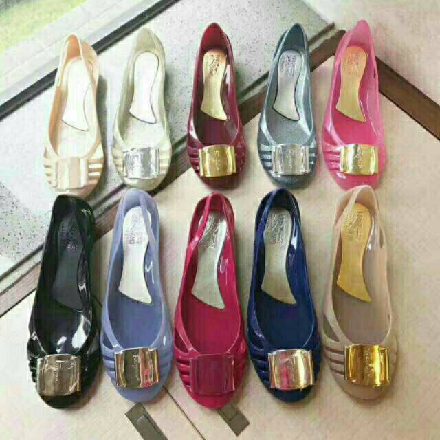 Sepatu ferragamo jelly original sale