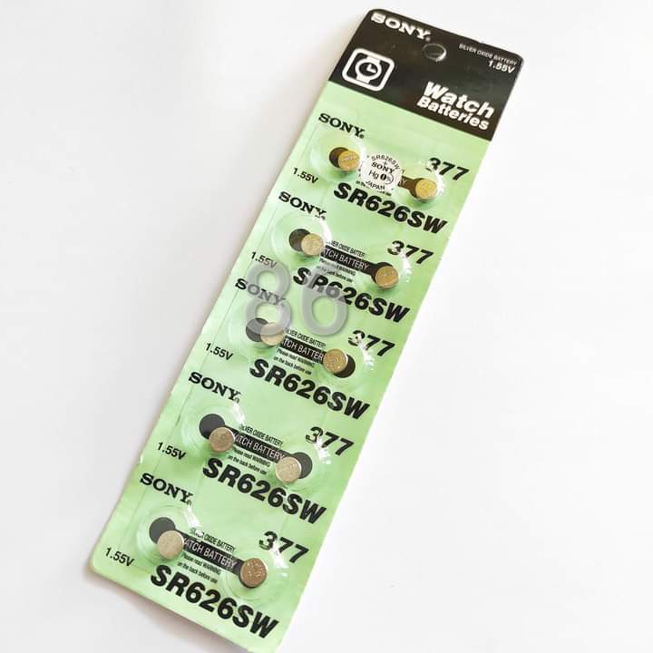 Sony Murata Batteria Pila 1,55v 377 Sr626sw Per Orologio Orologi - Foto 4
