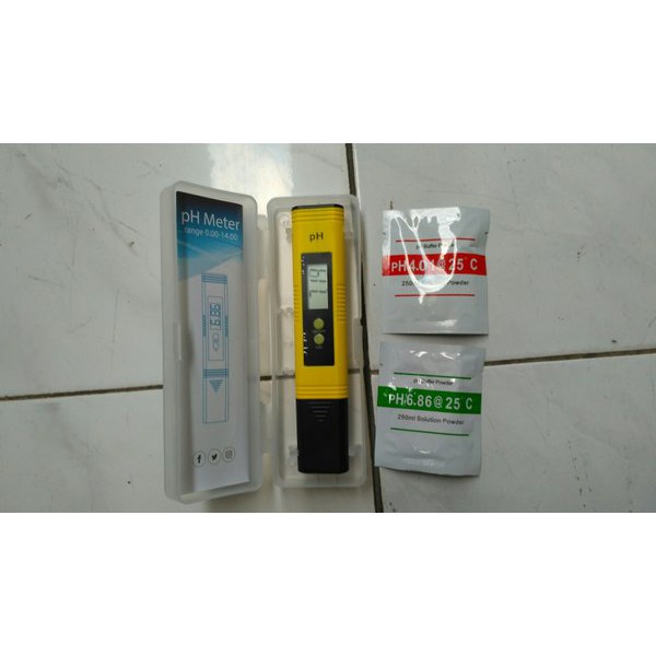 Jual Digital pH Meter 0.01 Kalibrasi Otomatis Kuning Bubuk | Shopee ...